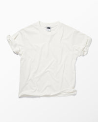 White T-Shirt studio flat-lay — YYCG heavyweight 100% cotton tee
